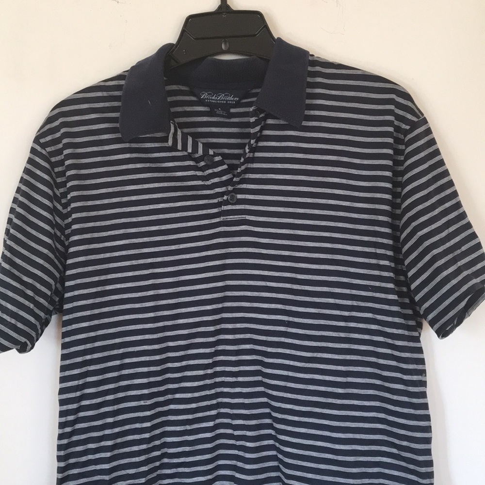 Striped collared (crop) top